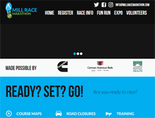 Tablet Screenshot of millracemarathon.com
